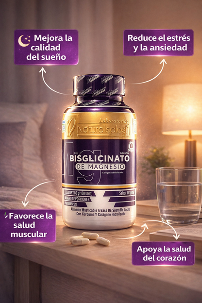 Bisglicinato de Magnesio | Apoya el descanso, reduce el estrés y apoya la función muscular